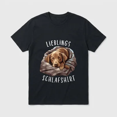 Hund Offizielles Lieblings Schlafshirt Labrador T-Shirt – Klassisches T-Shirt in Schwarz