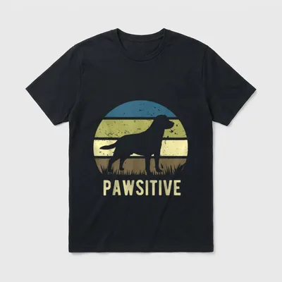 Vintage Labrador Retriever Idee T-Shirt – Klassisches T-Shirt in Schwarz