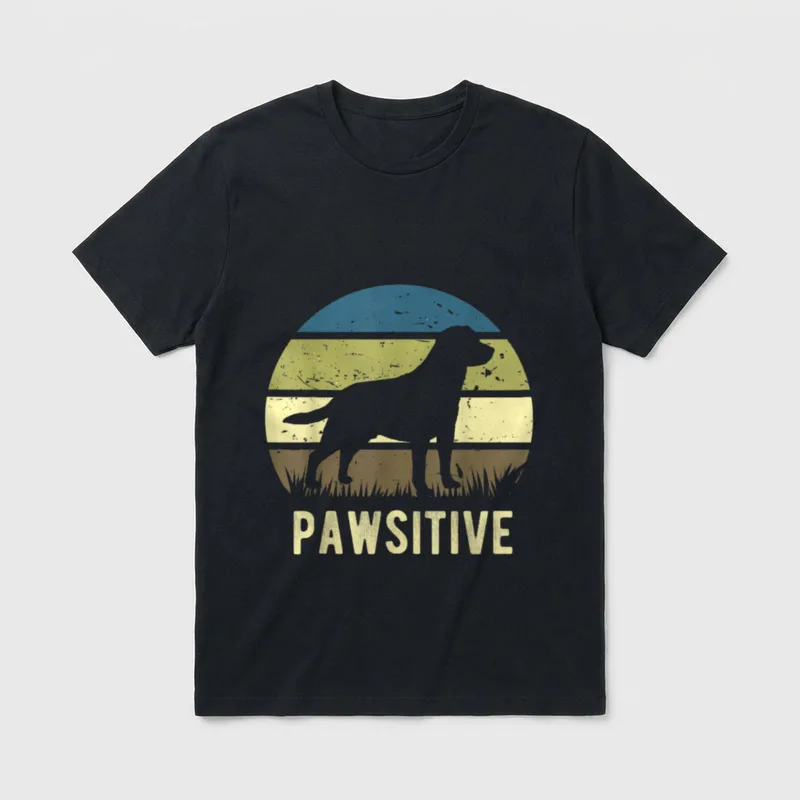 Vintage Labrador Retriever Idee T-Shirt – Klassisches T-Shirt in Schwarz