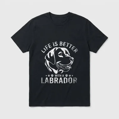 Haustier Besitzer Labrador T-Shirt – Klassisches T-Shirt in Schwarz