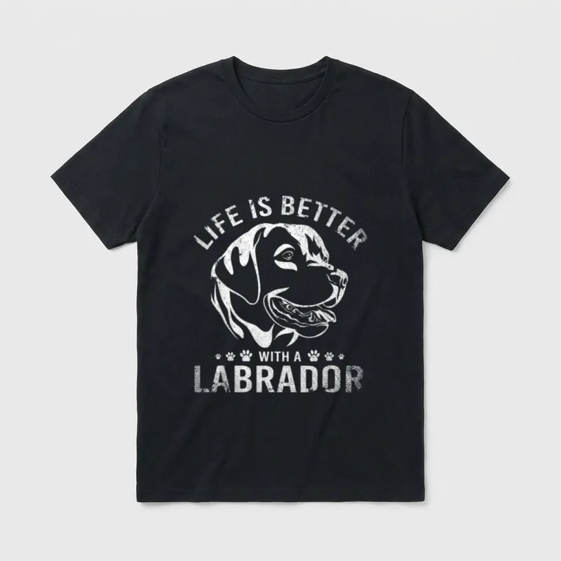 Haustier Besitzer Labrador T-Shirt – Klassisches T-Shirt in Schwarz