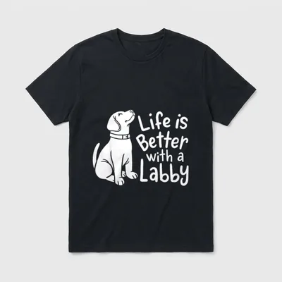 Labrador Labbies T-Shirt – Klassisches T-Shirt in Schwarz