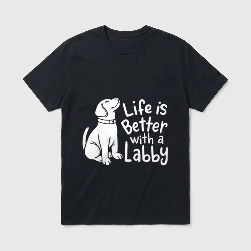 Labrador Labbies T-Shirt – Klassisches T-Shirt in Schwarz