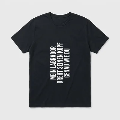 Labrador Hund Besitzer Frauchen T-Shirt – Klassisches T-Shirt in Schwarz
