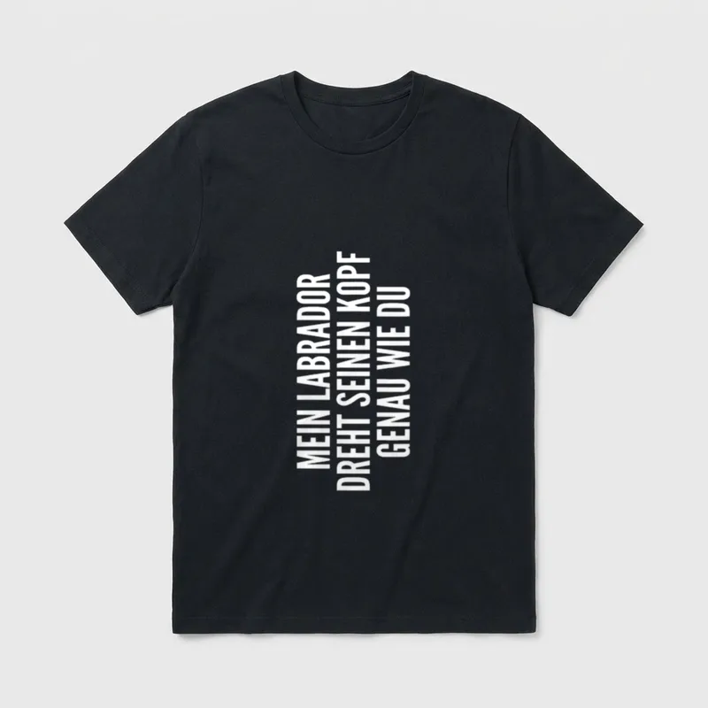 Labrador Hund Besitzer Frauchen T-Shirt – Klassisches T-Shirt in Schwarz