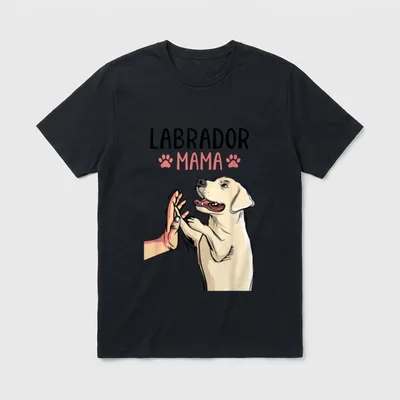 Labrador Mama Hunde Frauchen T-Shirt – Klassisches T-Shirt in Schwarz