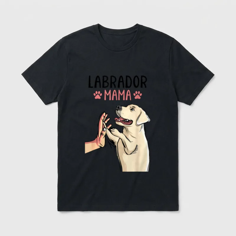 Labrador Mama Hunde Frauchen T-Shirt – Klassisches T-Shirt in Schwarz