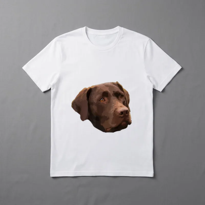 Funny Schokolade Lab Labrador T-Shirt – Klassisches T-Shirt in Schwarz