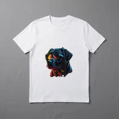 Dad Mom Cool Dog T-Shirt – Klassisches T-Shirt in Schwarz