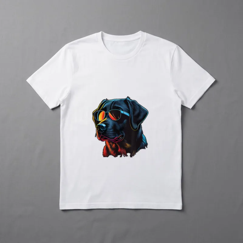 Dad Mom Cool Dog T-Shirt – Klassisches T-Shirt in Schwarz