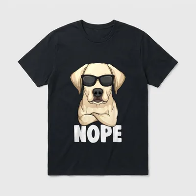 Labrador Retriever Golden Labbi T-Shirt – Klassisches T-Shirt in Schwarz