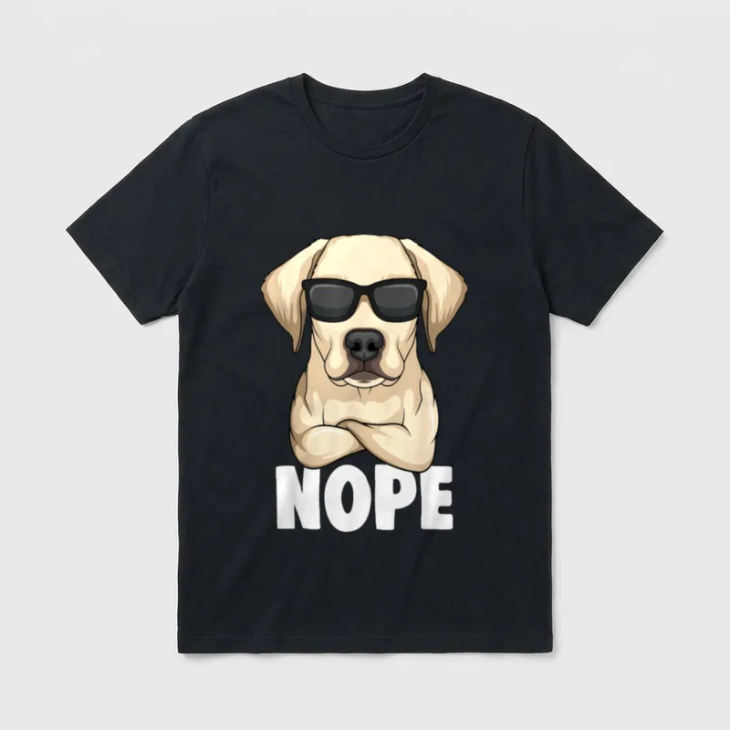 Labrador Retriever Golden Labbi T-Shirt – Klassisches T-Shirt in Schwarz