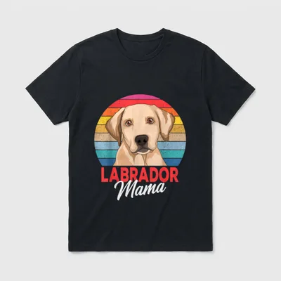 Labrador Mama Hunde Frauchen Muttertag T-Shirt – Klassisches T-Shirt in Schwarz