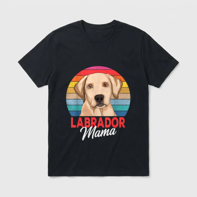 Labrador Mama Hunde Frauchen Muttertag T-Shirt – Klassisches T-Shirt in Schwarz
