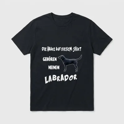 Hundebesitzer Labrador Hundehaare Hunde T-Shirt – Klassisches T-Shirt in Schwarz