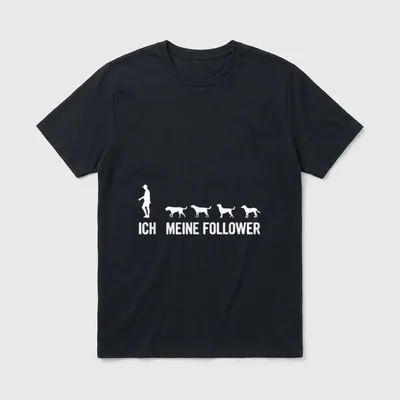 Ich Meine Follower Labrador T-Shirt – Klassisches T-Shirt in Schwarz
