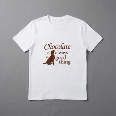 Funny Schokolade Good Thing T-Shirt – Klassisches T-Shirt in Schwarz