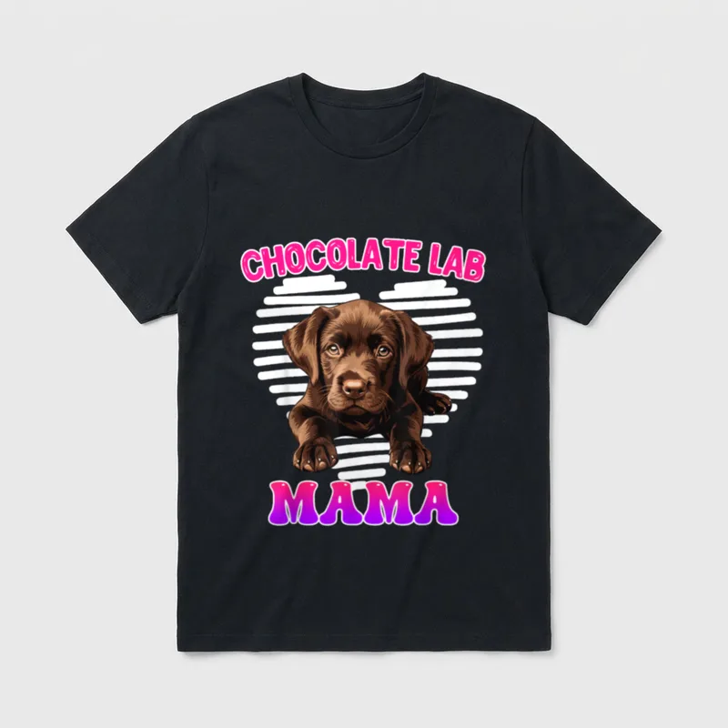 Chocolate Labrador Shirt – Klassisches T-Shirt in Schwarz