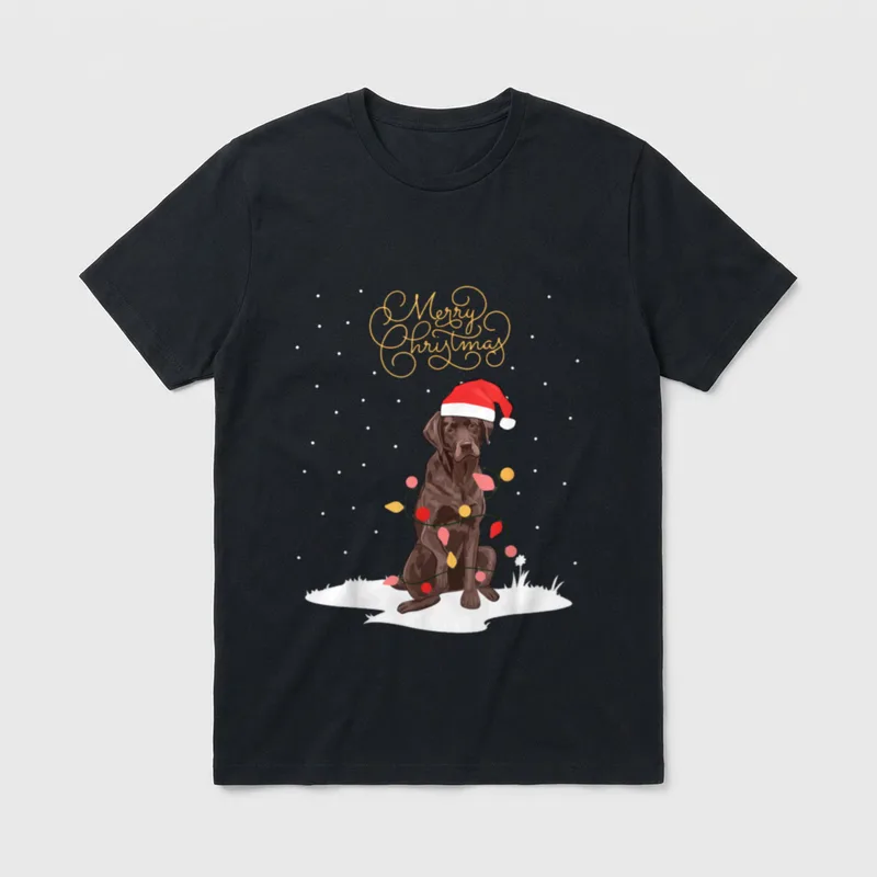 Santa Xmas Frohe Weihnachten T-Shirt – Klassisches T-Shirt in Schwarz