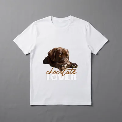 Chocolate Lab Lover Brauner T-Shirt – Klassisches T-Shirt in Schwarz
