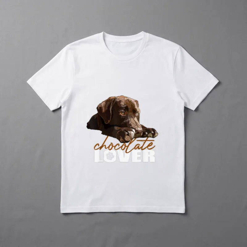 Chocolate Lab Lover Brauner T-Shirt – Klassisches T-Shirt in Schwarz