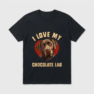 I Love My Labrador T-Shirt – Klassisches T-Shirt in Schwarz