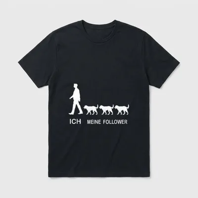 Ich Meine Follower Labrador T-Shirt 0114 – Klassisches T-Shirt in Schwarz
