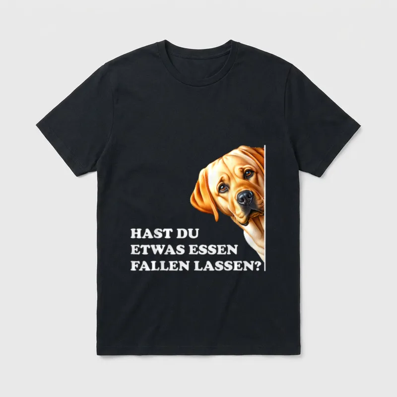 Lustiger Labrador Retriever Hund T-Shirt – Klassisches T-Shirt in Schwarz