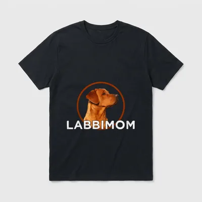 Labbimom Labrador Mama Retriever T-Shirt – Klassisches T-Shirt in Schwarz