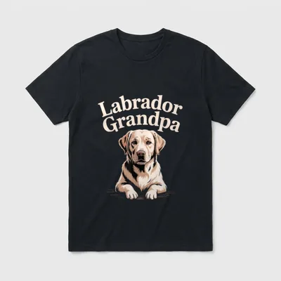 Labrador Opa für Männer T-Shirt – Klassisches T-Shirt in Schwarz
