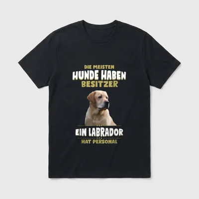 Labrador Labrador Retriever Hund T-Shirt – Klassisches T-Shirt in Schwarz