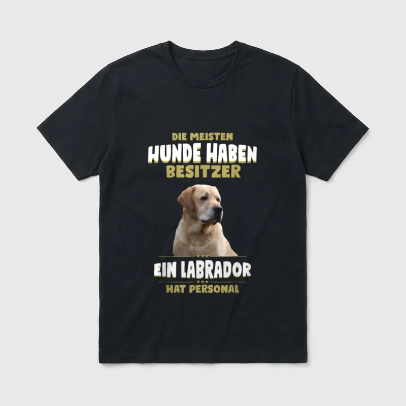 Labrador Labrador Retriever Hund T-Shirt – Klassisches T-Shirt in Schwarz