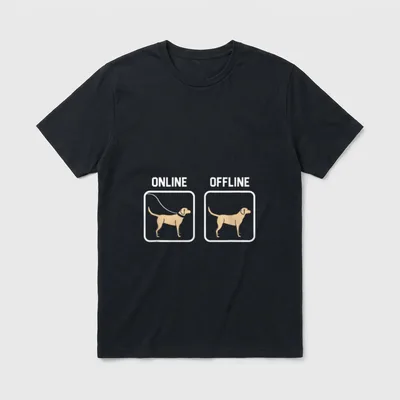 Labrador Hund Hunde Haustier T-Shirt – Klassisches T-Shirt in Schwarz