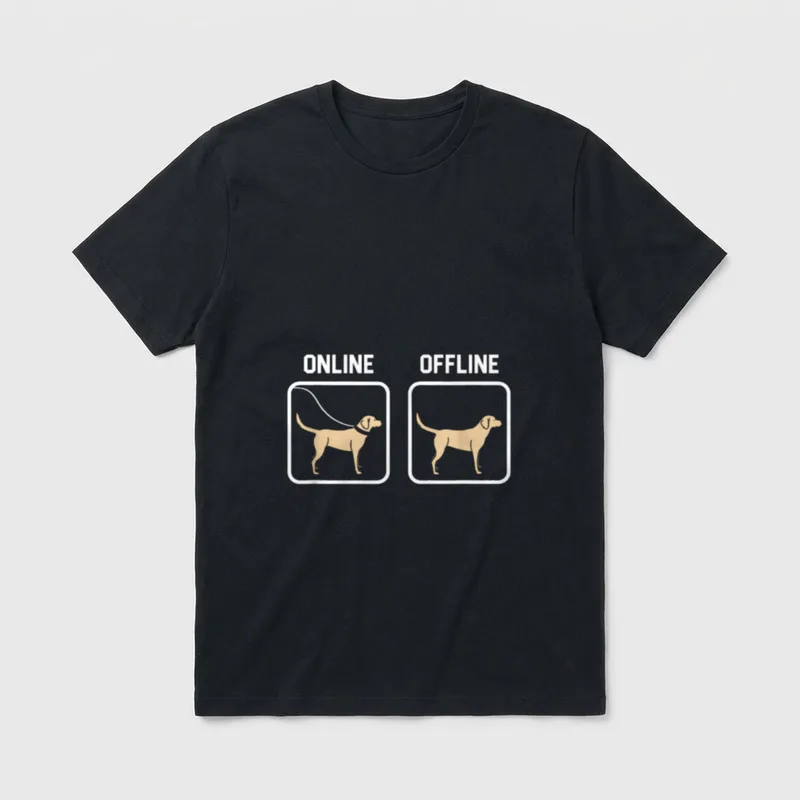 Labrador Hund Hunde Haustier T-Shirt – Klassisches T-Shirt in Schwarz