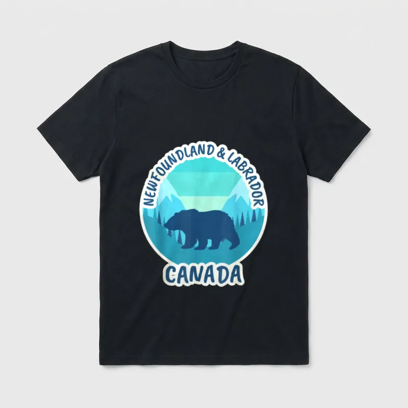 Neufundland und Labrador Kanada T-Shirt – Klassisches T-Shirt in Schwarz