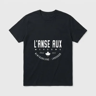 CA L'Anse aux Meadows T-Shirt – Klassisches T-Shirt in Schwarz