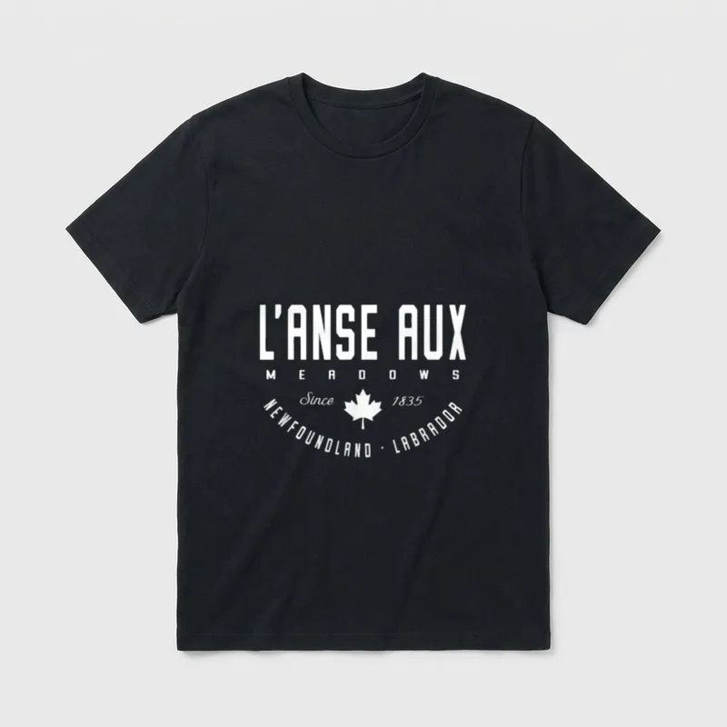 CA L'Anse aux Meadows T-Shirt – Klassisches T-Shirt in Schwarz