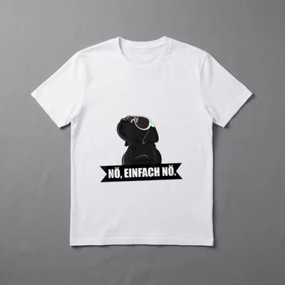Schwarzer Labrador Labbi Nö T-Shirt – Klassisches T-Shirt in Schwarz