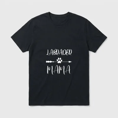 Labrador Labrador Mama Hunde T-Shirt – Klassisches T-Shirt in Schwarz