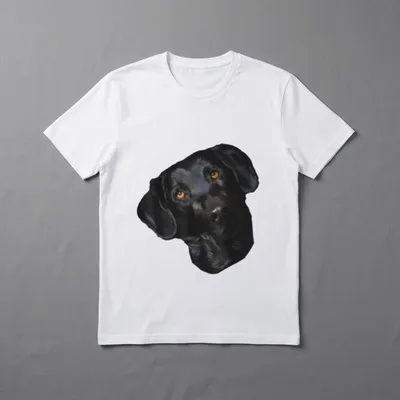 Hunde mit schwarzem Labrador T-Shirt – Klassisches T-Shirt in Schwarz