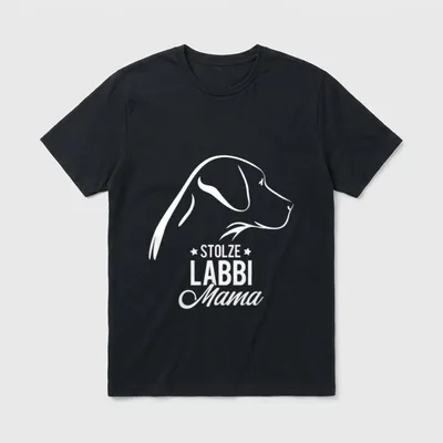 Labrador Mama Stolze Labbi T-Shirt – Klassisches T-Shirt in Schwarz