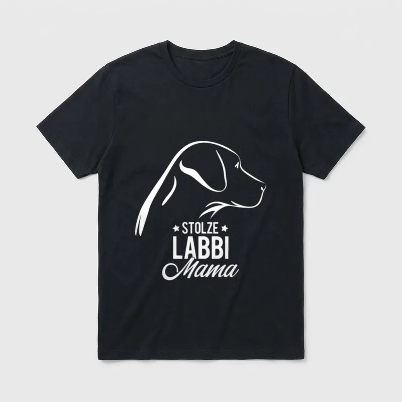 Labrador Mama Stolze Labbi T-Shirt – Klassisches T-Shirt in Schwarz