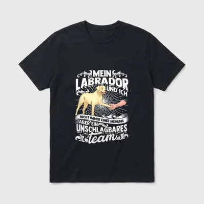 Ein Unschlagbares Team Labbi T-Shirt – Klassisches T-Shirt in Schwarz