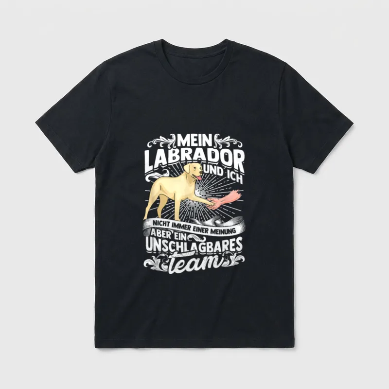 Ein Unschlagbares Team Labbi T-Shirt – Klassisches T-Shirt in Schwarz