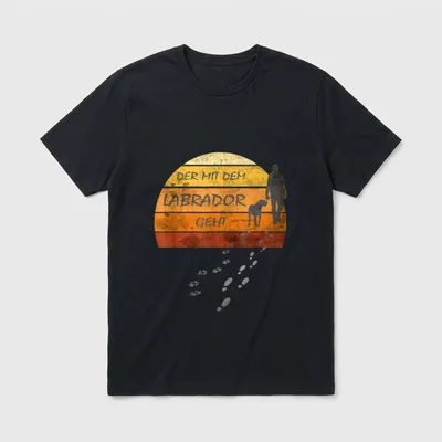 Hunde T-Shirt 0157 – Klassisches T-Shirt in Schwarz