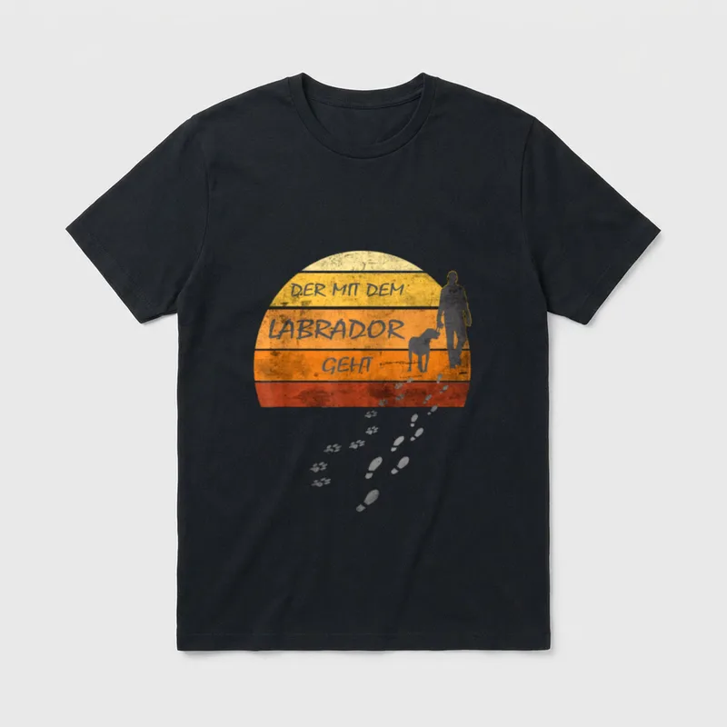 Hunde T-Shirt 0157 – Klassisches T-Shirt in Schwarz