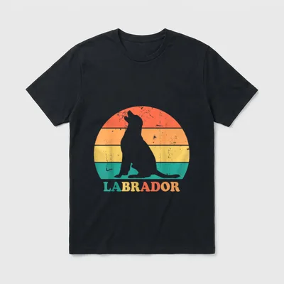 Labrador Hund Hunderasse Hundeshirt T-Shirt – Klassisches T-Shirt in Schwarz