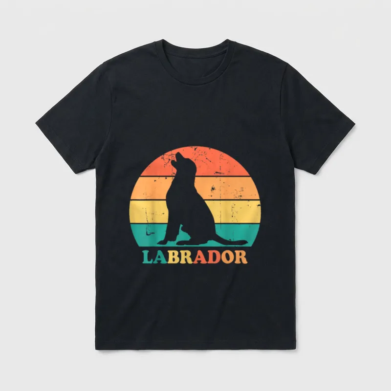 Labrador Hund Hunderasse Hundeshirt T-Shirt – Klassisches T-Shirt in Schwarz