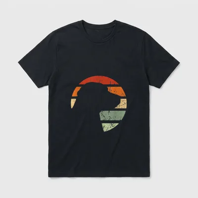 Labrador Hund T-Shirt 0160 – Klassisches T-Shirt in Schwarz