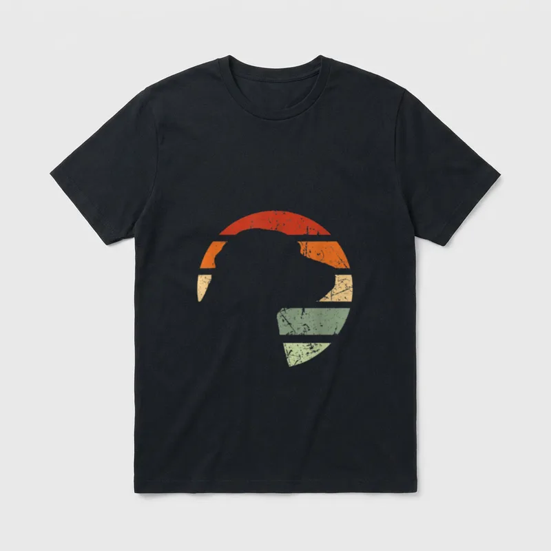 Labrador Hund T-Shirt 0160 – Klassisches T-Shirt in Schwarz